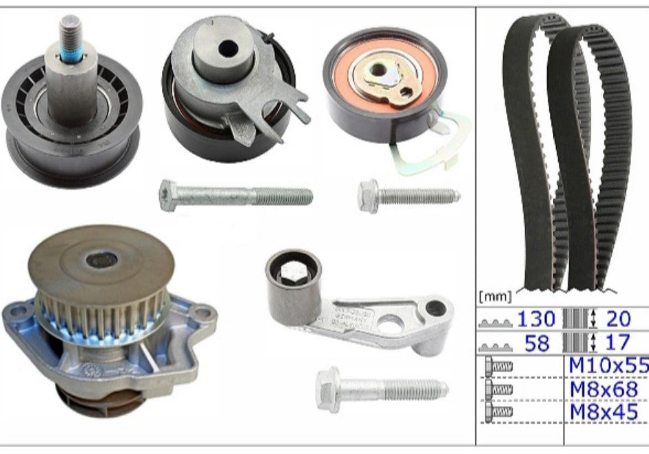 INA Water Pump & Timing Belt Kit 530 0089 31