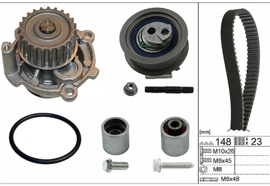 INA Water Pump & Timing Belt Kit 530 0445 32