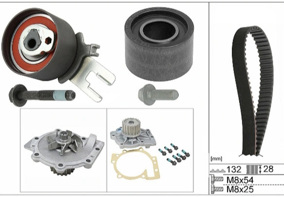 INA Water Pump & Timing Belt Kit 530 0582 30