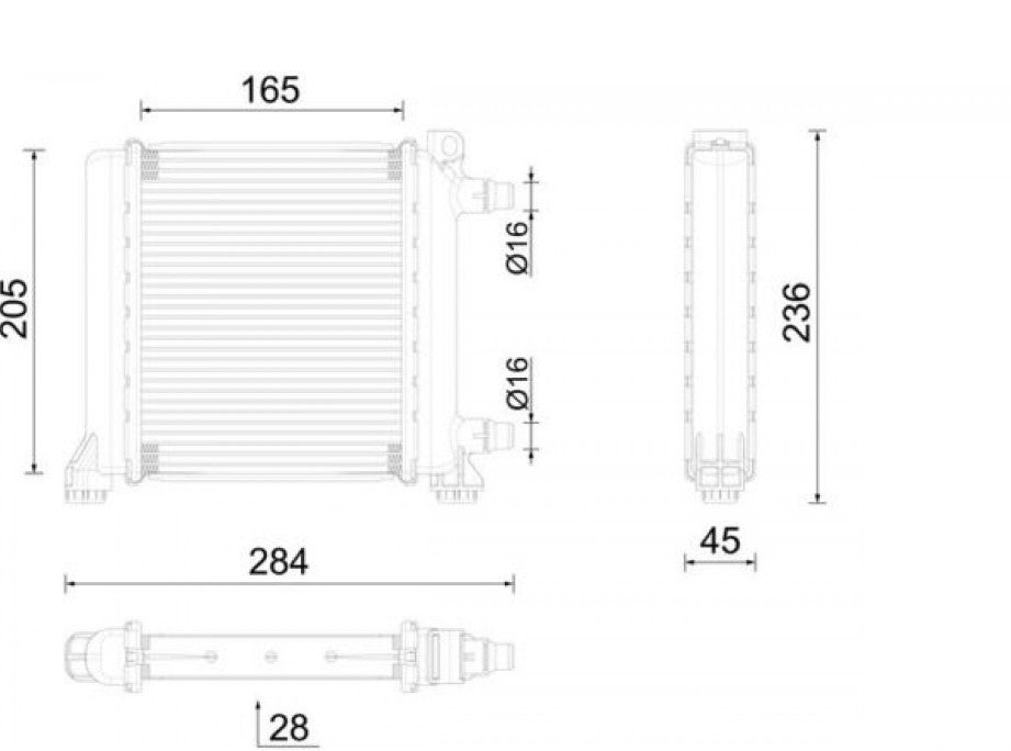Mahle Radiator OE Quality CR 2596 000P