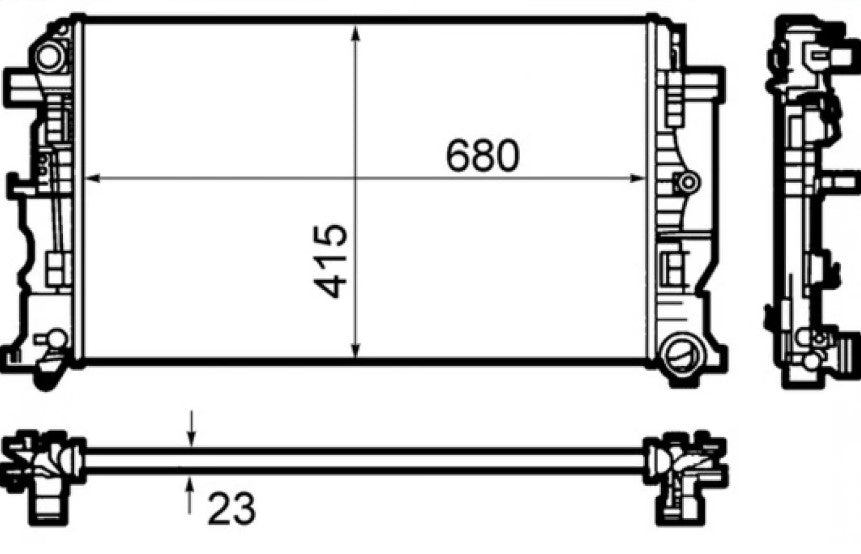 Mahle Radiator OE Quality CR 1710 000S