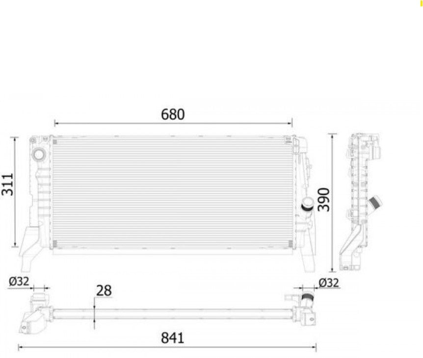 Mahle Radiator OE Quality CR 2312 000P