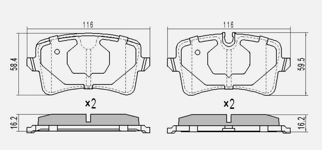 RDA Phantom Ceramic Brake Pad Set RDC2339