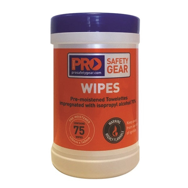 Prochoice Wipes Cleaning Pro-Wipe Isopropyl Anti Bacterial (Pack Of 75) CW75