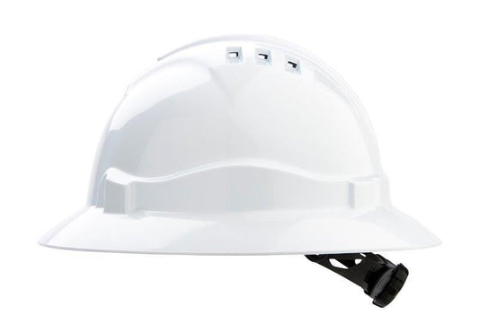 Prochoice Hard Hat V6 Full Brim White HHV6FB-W