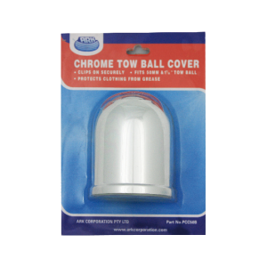 ARK Ark Chrome Tow Ball Cover With Spring Clip Suits 50Mm And 17/8In Tow Balls. With Spring 186PCC50B