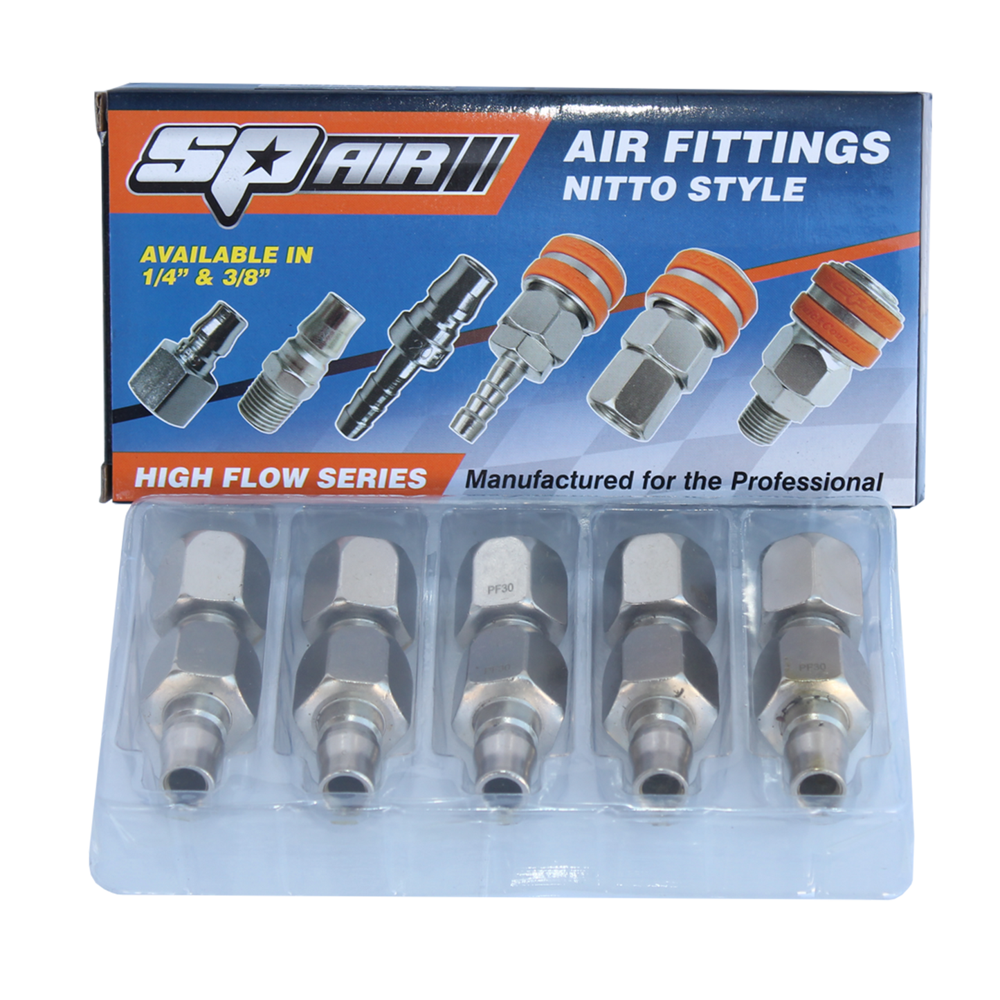 SP Tools Air Tool Fitting - Plug Female 3/8" Nitto Style Box Of 10 PF30BX