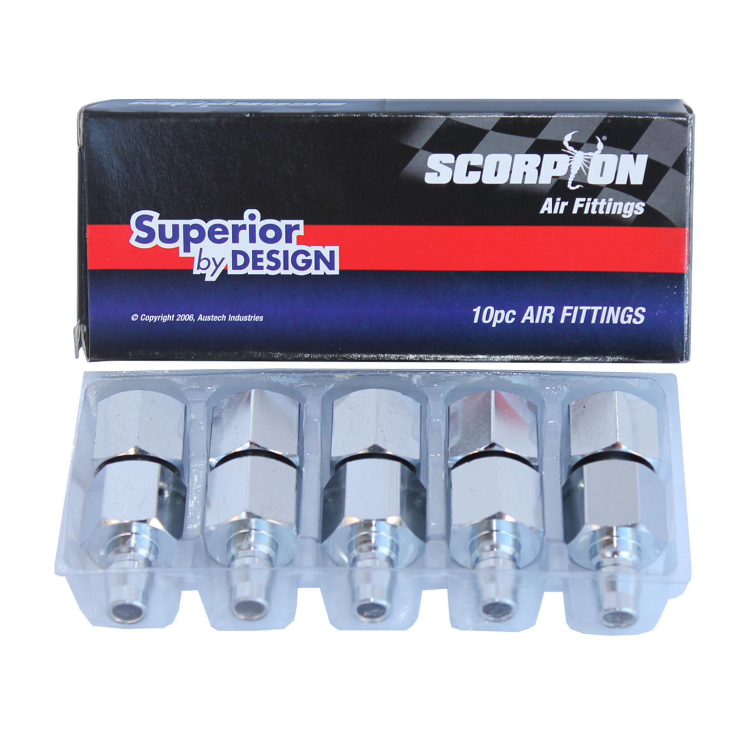 SP Tools Air Tool Fitting - Plug Female 1/2" Nitto Style Box Of 10 PF40BX