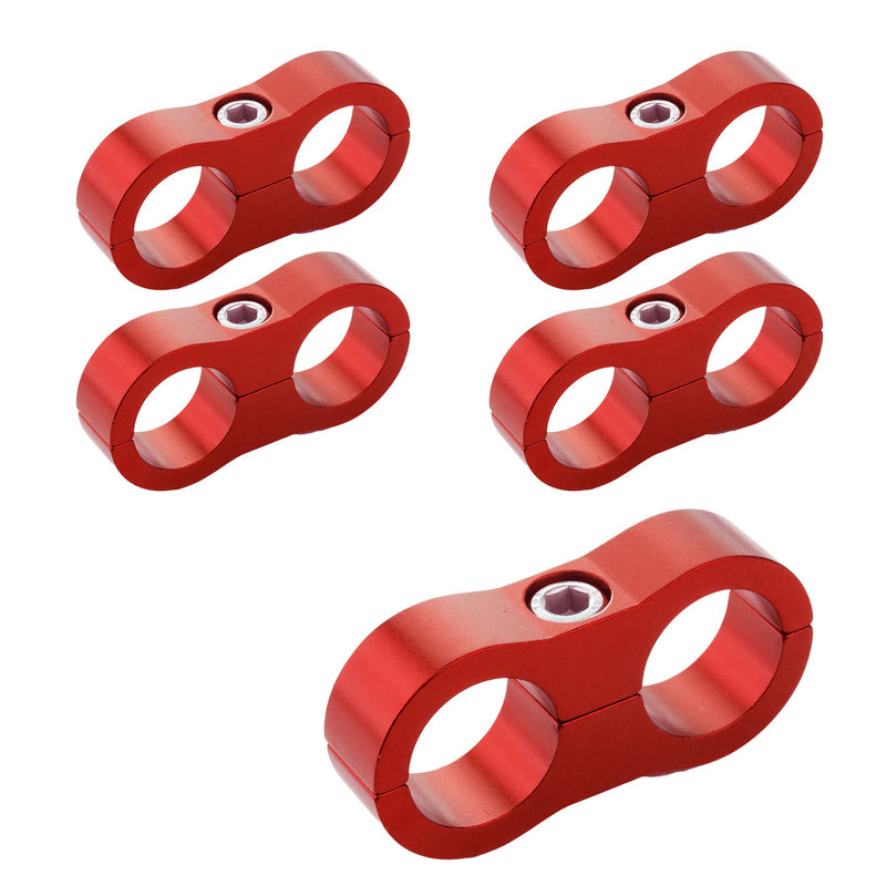Proflow Billet Hos Clamp #10 Red 16Mm Hol PFE156-10R