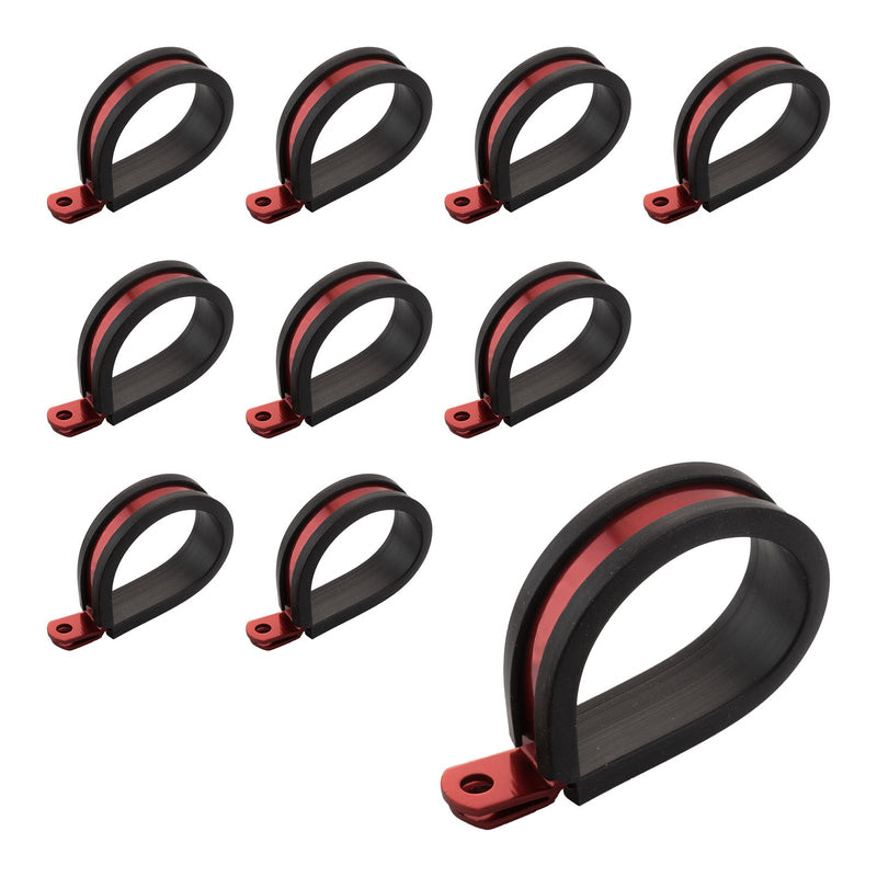 Proflow Cushioned P Clamp # 4 Red 10Pk PFE158-04R