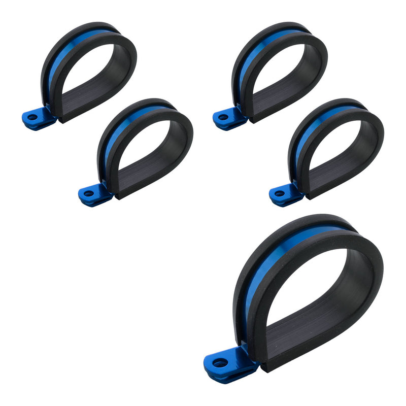 Proflow Cushioned P Clamp # 12 Blue 5Pk PFE158-12B