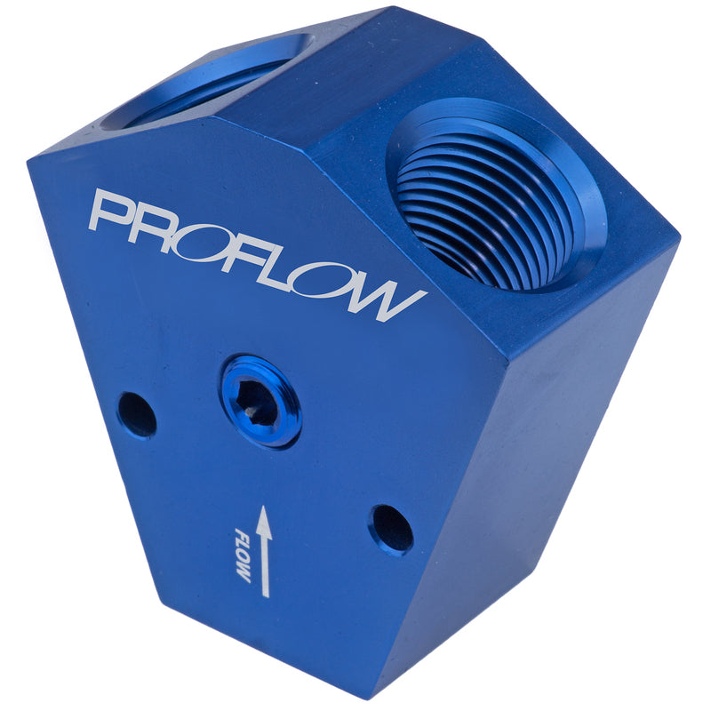 Proflow Billet Fuel Block 1/2 In 1/2 Out PFE451-10B