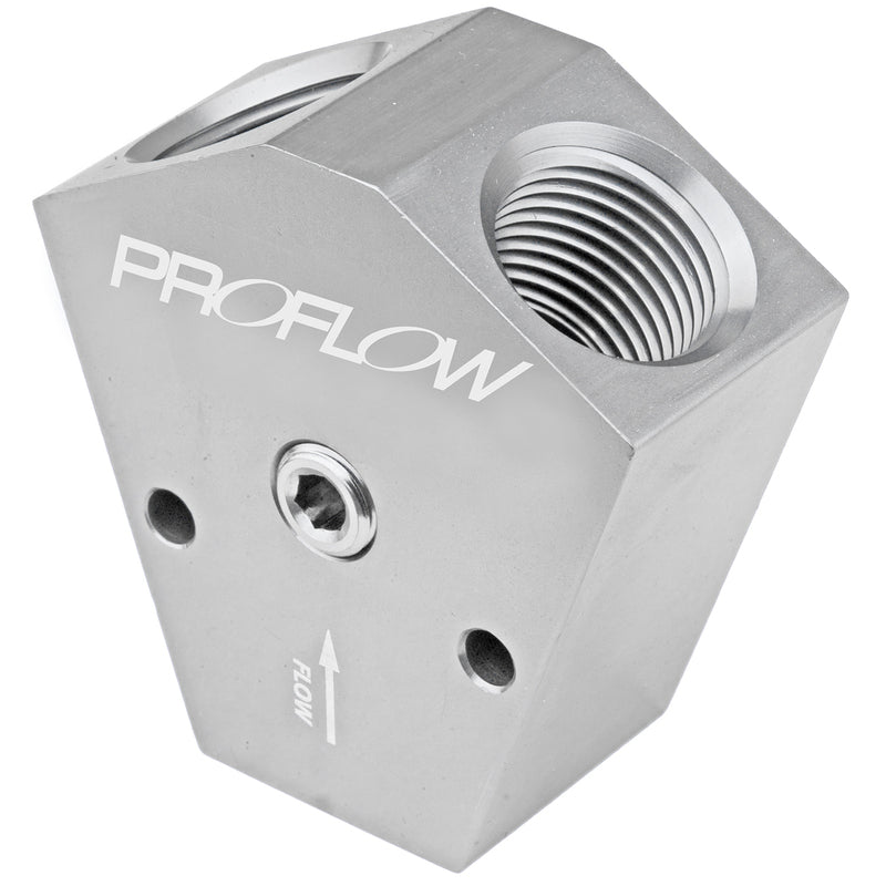 Proflow Bllet Fuel Block 3/8In 3/8Out Sil PFE451-08P