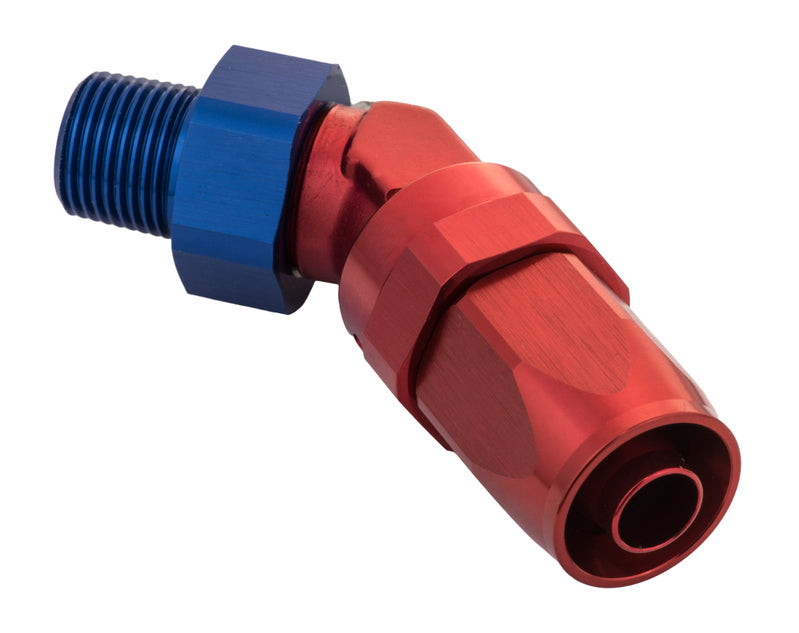 Proflow Male 3/8 Npt 45 Deg To # 8 Hose PFE828-08-06