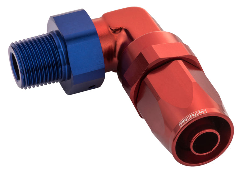 Proflow Male 3/8 Npt 90 Deg To # 6 Hose PFE829-06-06