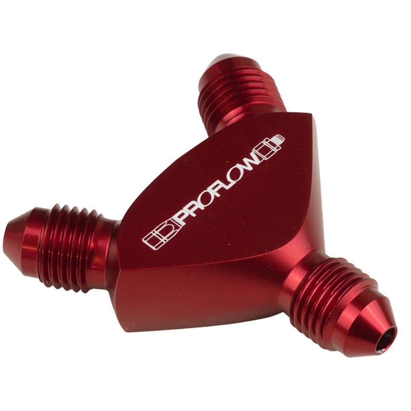 Proflow Y Adap # 6 Male To # 4 Malx2 Red PFE930-06-04R