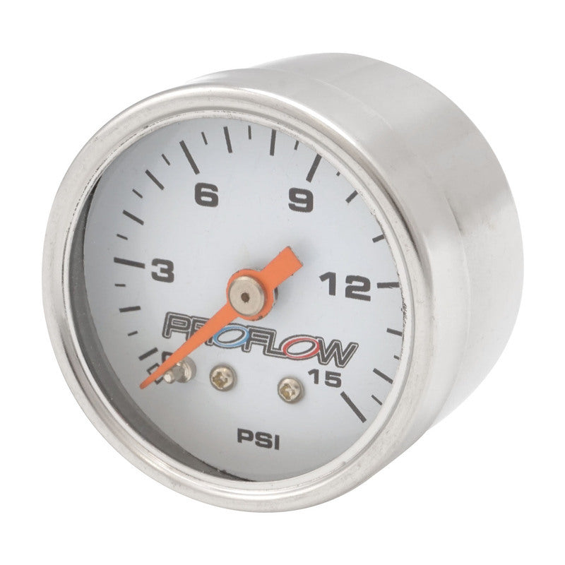 Proflow Fuel Pressure Gauge 0 # 15 Psi PFEFG015