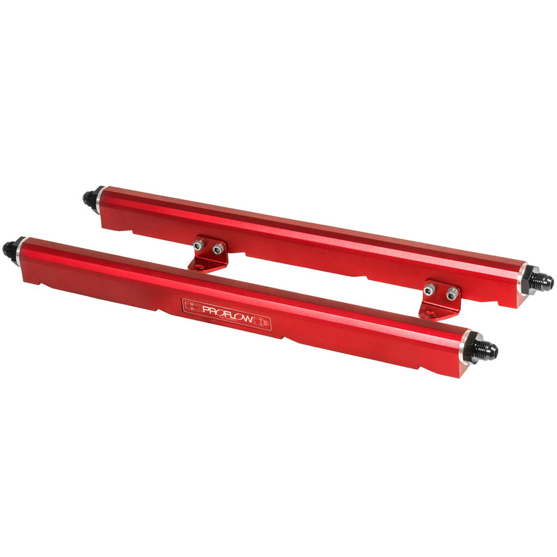 Proflow Ls2 Fuel Rails Red With S PFEFRKLS2R