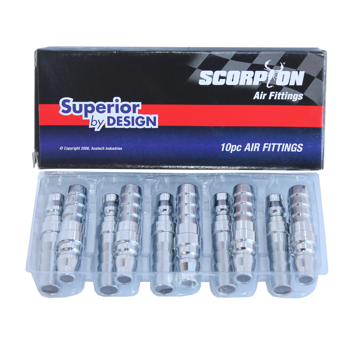 SP Tools Air Tool Fitting - Barb Hose 1/2" Nitto Style Box Of 10 PH40BX