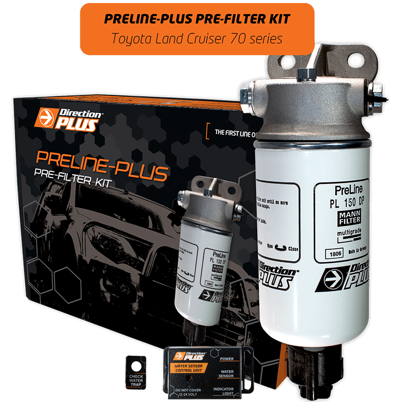 Direction Plus Toyota Landcruiser VDJ 70 Series PreLine Plus Fuel Filter Kit 2007 - 2017 PL640DPK