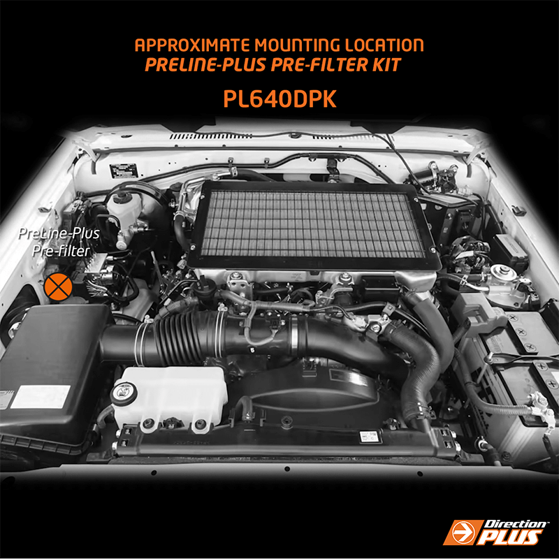 Direction Plus Toyota Landcruiser VDJ 70 Series PreLine Plus Fuel Filter Kit 2007 - 2017 PL640DPK