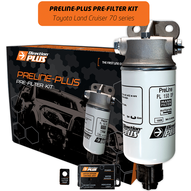 Direction Plus Toyota Landcruiser VDJ 70 Series PreLine Plus Fuel Filter Kit 2018 on PL642DPK