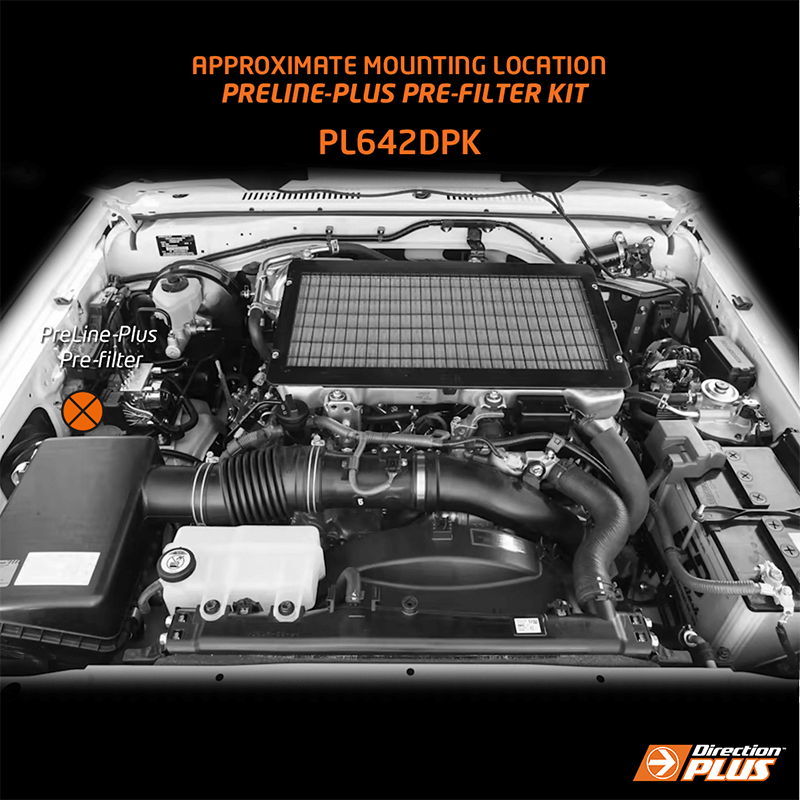Direction Plus Toyota Landcruiser VDJ 70 Series PreLine Plus Fuel Filter Kit 2018 on PL642DPK