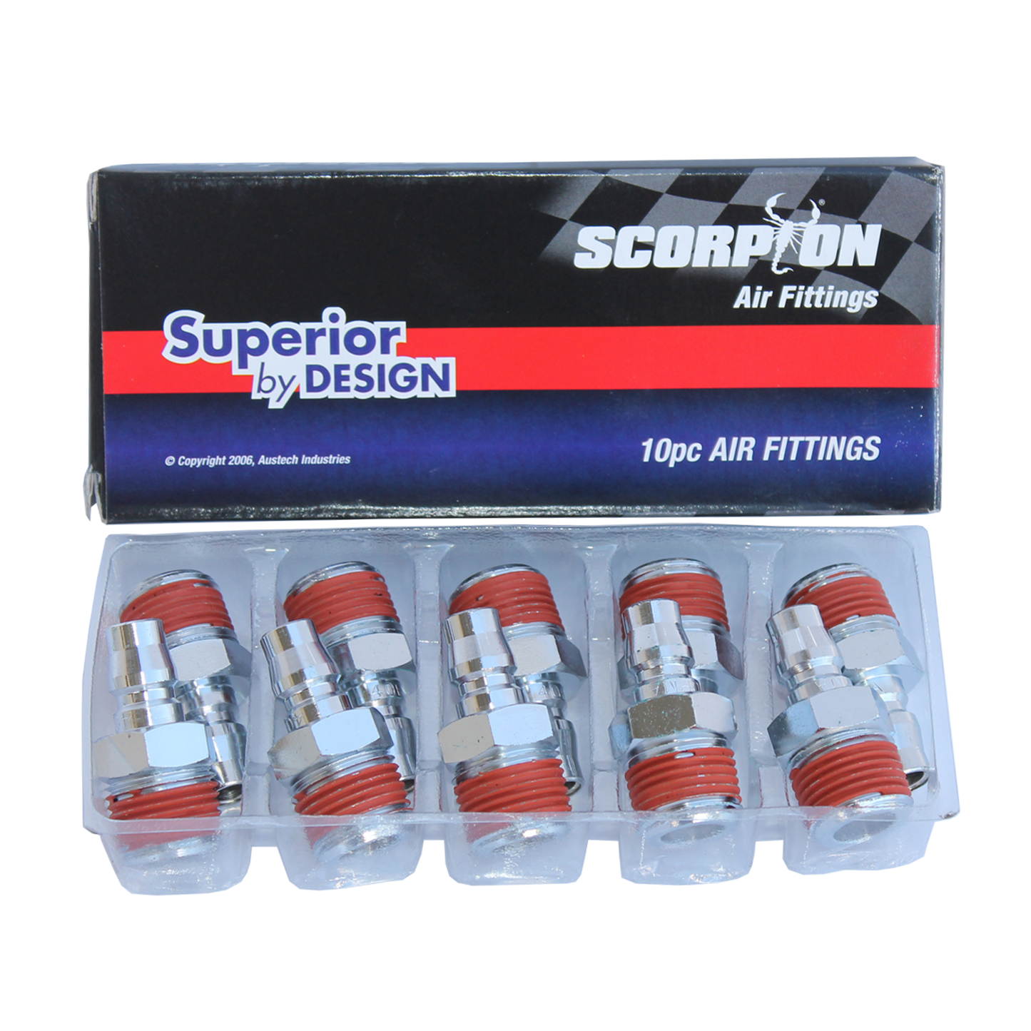 SP Tools Air Tool Fitting - Plug Male 1/2" Nitto Style Box Of 10 PM40BX