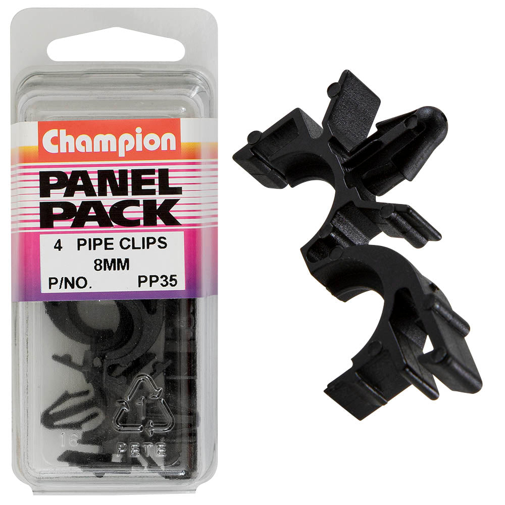 Champion Fasteners Wire Loom Clip Black For Looms 10.3 15mm O.D. PP35