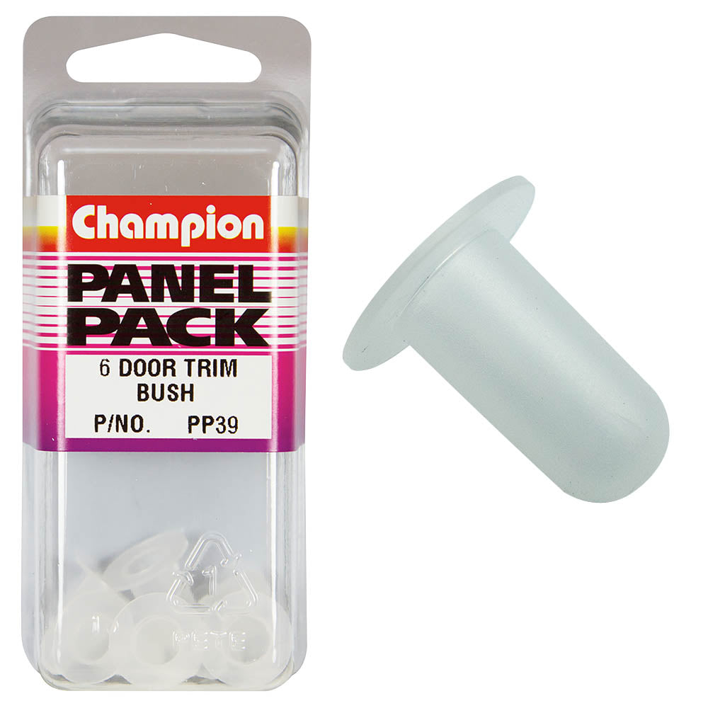 Champion Fasteners Door Trim Bush Clear Width: 7mm Hole: 8mm PP39