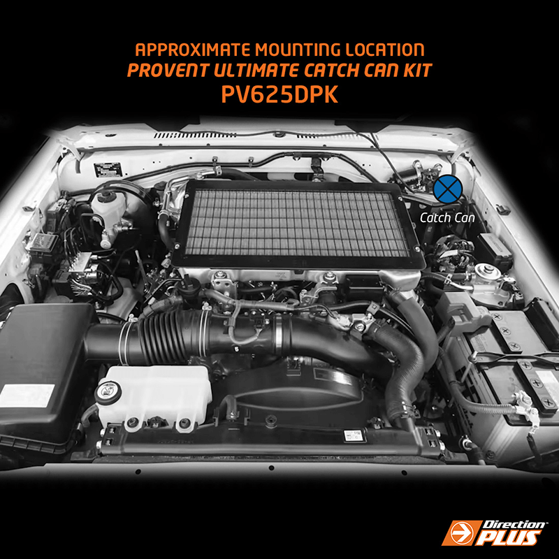 Direction Plus Toyota Landcruiser Catch Can Kit to suit Landcruiser 70 Series 1VD-FTV (4.5L 8cyl) 2012 - 2022 PV625DPK