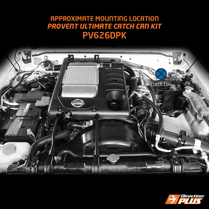 Direction Plus ProVent Ultimate Catch Can Kit Nissan Patrol PV626DPK