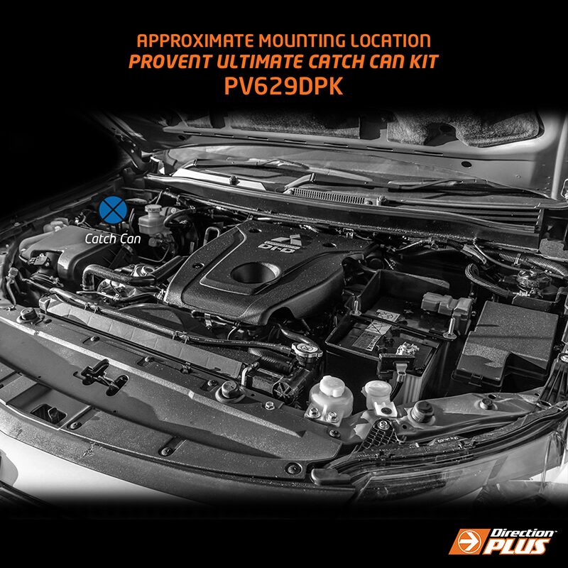 Direction Plus Mitsubishi Triton MQ ProVent Catch Can Kit PV629DPK