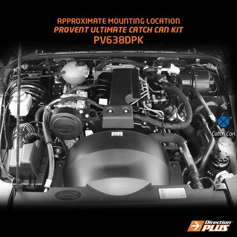 Direction Plus Land Rover Defender DT244 ProVent Catch Can Kit PV638DPK
