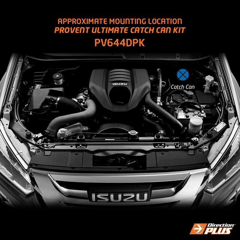 Direction Plus Isuzu D-Max & MU-X 3.0L ProVent 200 Catch Can Kit PV644DPK