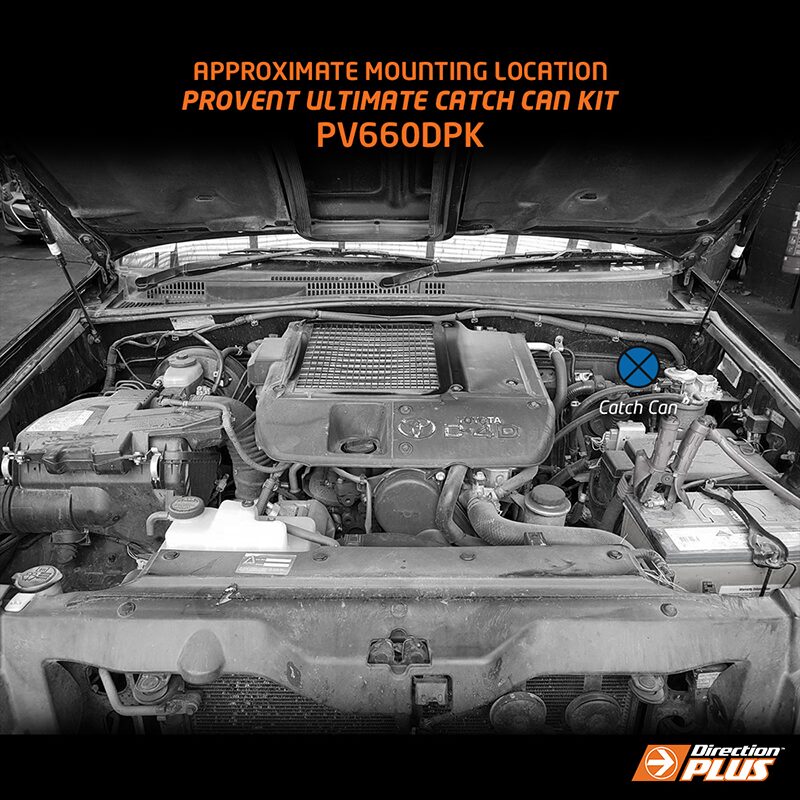 Direction Plus Toyota Prado 120 Series 1KD/1KZ ProVent Catch Can Kit PV660DPK
