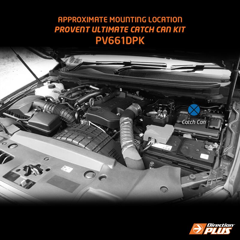 Direction Plus Ford Ranger PX, Everest 3.2L P5AT ProVent 200 Catch Can Kit PV661DPK