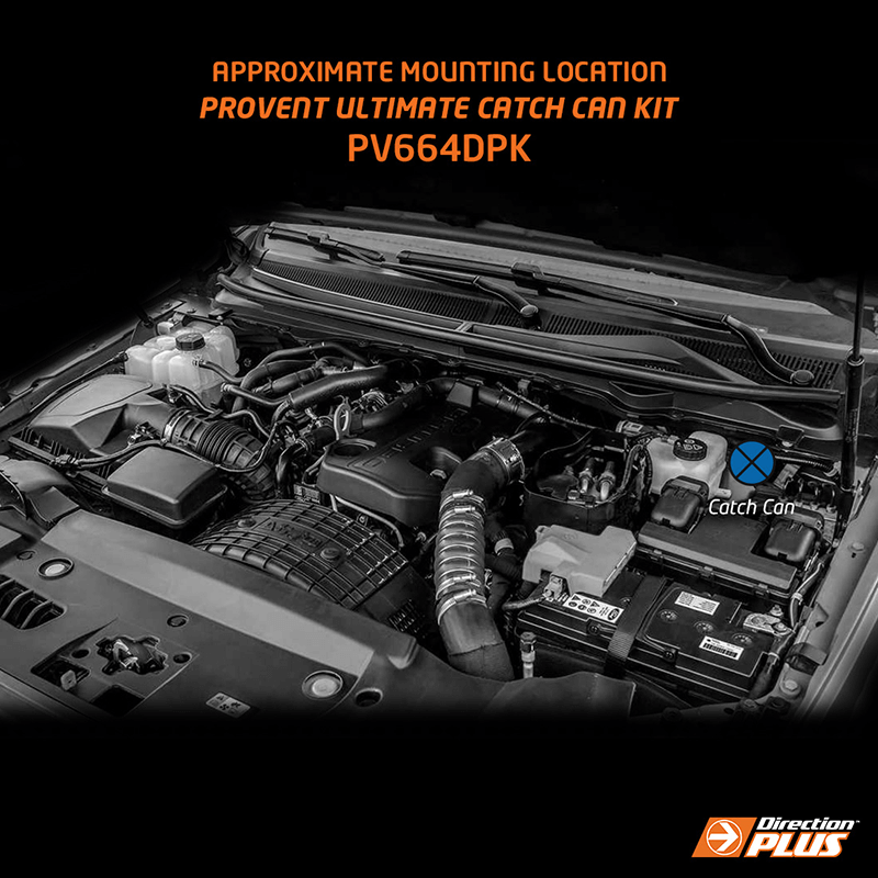 Direction Plus Ford Ranger, Raptor & Everest 2.0L Bi Turbo ProVent 200 Catch Can Kit PV664DPK