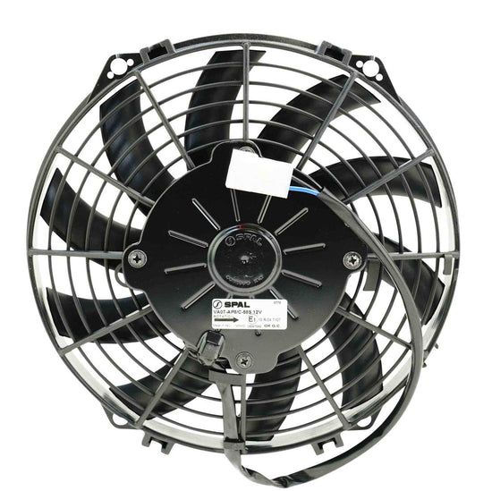 SPAL 09in Fan Skew Blade Push 12V (590CFM) (52mm Deep) PWAC09SKP