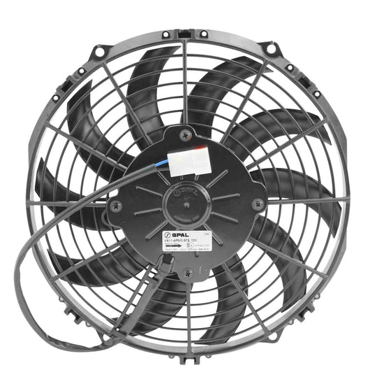 SPAL 10in Fan Skew Blade Push 12V (708CFM) (52mm Deep) PWAC10SKP