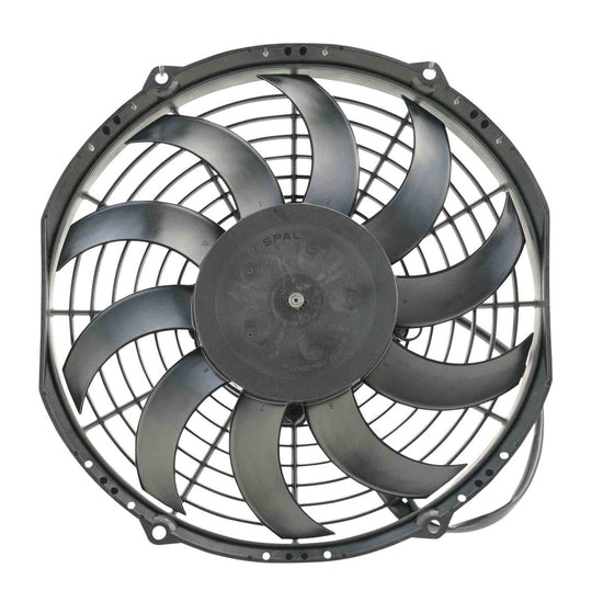 SPAL 10in Fan Skew Blade Pull 12V (708CFM) (52mm Deep) PWAC10SK