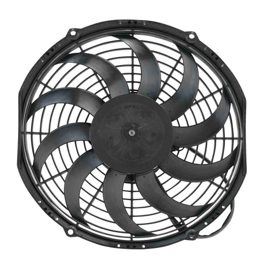 SPAL 11in Fan Skew Blade Push 12V (832CFM) (52mm Deep) PWAC11SKP