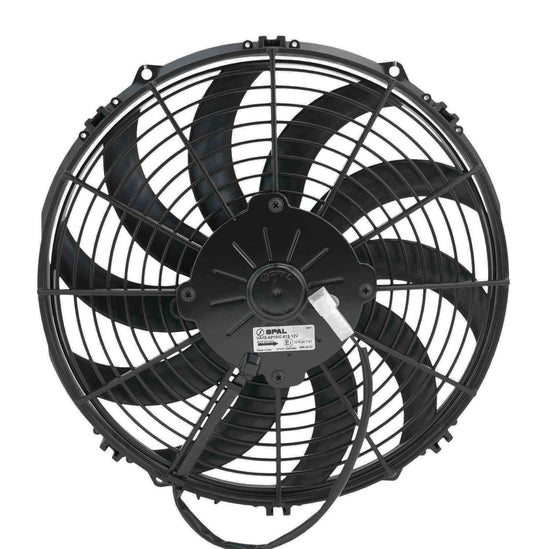 SPAL 12in Fan Skew Blade Push 12V (938CFM) (52mm Deep) PWAC12SKP