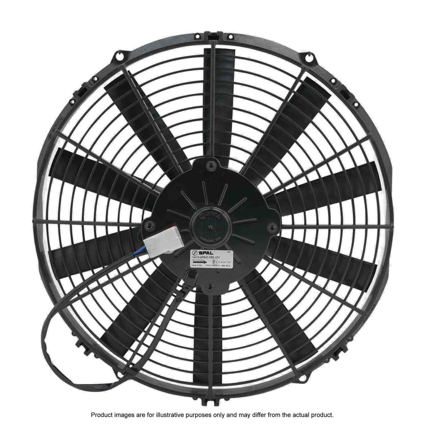 SPAL 13in Fan Straight Blade Pull 12V (962CFM) (52mm Deep) PWAC13ST