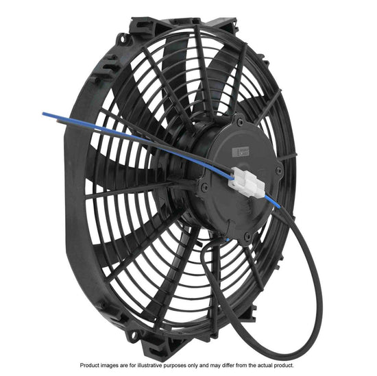 SPAL 13in Fan Skew Blade Pull 12V (1710CFM) (87mm Deep) PWAC13SK