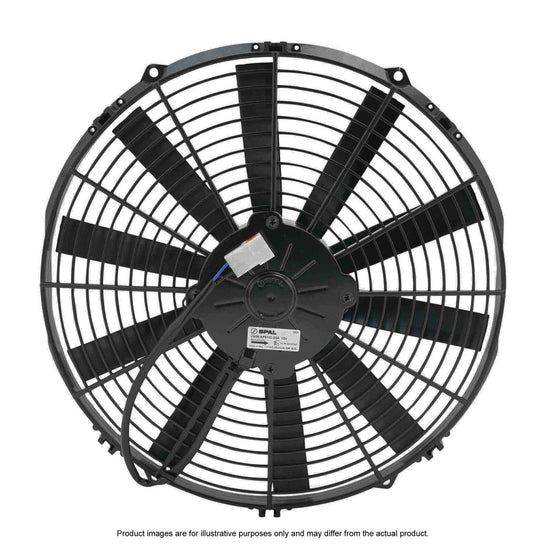 SPAL 14in Fan Straight Blade Push 12V (1263CFM) (62mm Deep) PWAC14STP