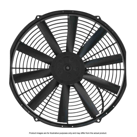 SPAL 14in Fan Straight Blade Push 12V (1263CFM) (62mm Deep) PWAC14STP