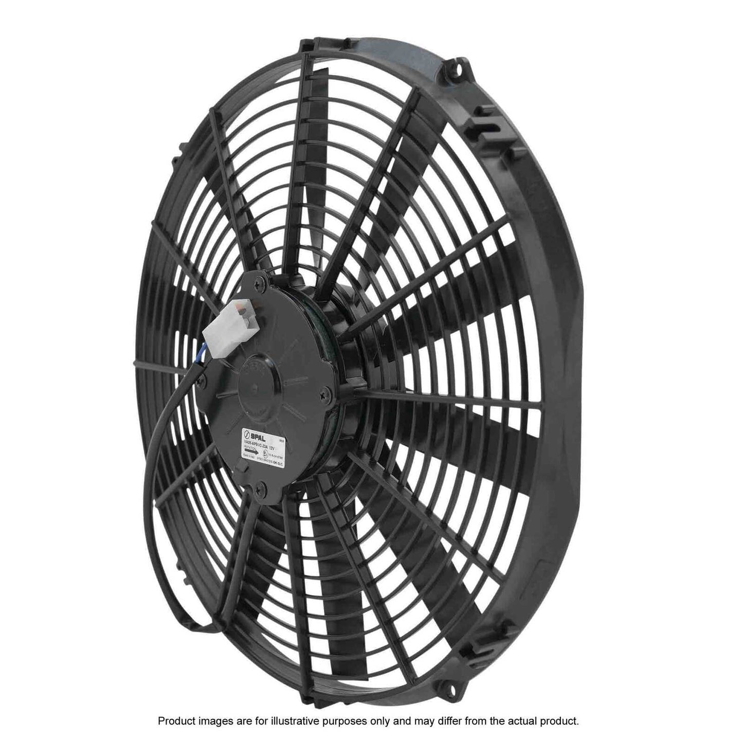 SPAL 14in Fan Straight Blade Push 12V (1263CFM) (62mm Deep) PWAC14STP