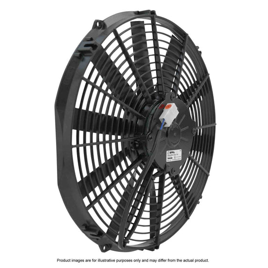 SPAL 14in Fan Straight Blade Push 12V (1263CFM) (62mm Deep) PWAC14STP
