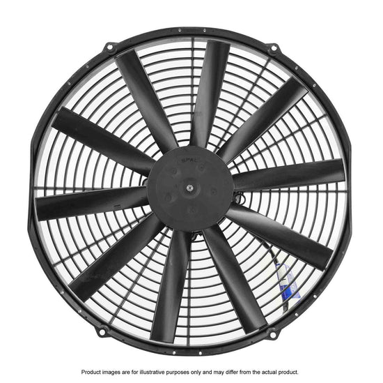 SPAL 16in Fan Straight Blade Push 12V (1505CFM) (62mm Deep) PWAC16STP